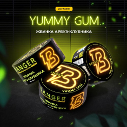 Табак Banger Yummy Gum (Жвачка Арбуз Клубника) 25 гр