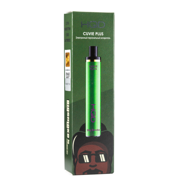 Одноразовая электронная сигарета HQD Cuvie Plus Big smoke 1200 затяжек в Екатеринбурге