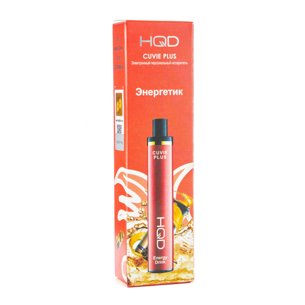 Одноразовая электронная сигарета HQD Cuvie Plus Energy Drink (Энергетик) 1200 затяжек в Екатеринбурге