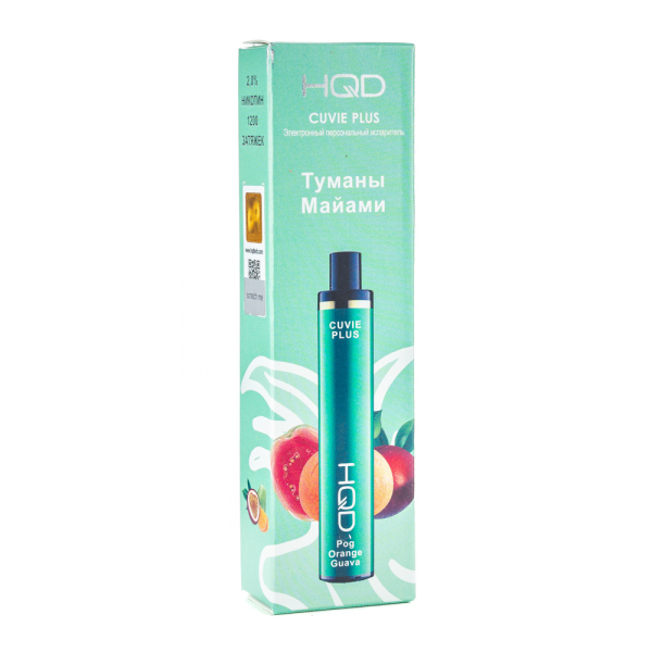 Одноразовая электронная сигарета HQD Cuvie Plus Orange Guava (Туман Майами) 1200 затяжек в Екатеринбурге