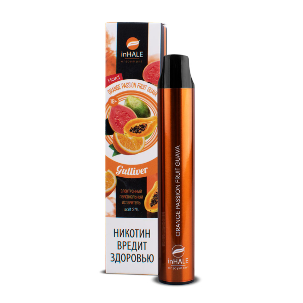 inHale Guliver Hard Orange Passion Fruit Guava (Апельсин Маракуйя Гуава) 1500 затяжек в Екатеринбурге