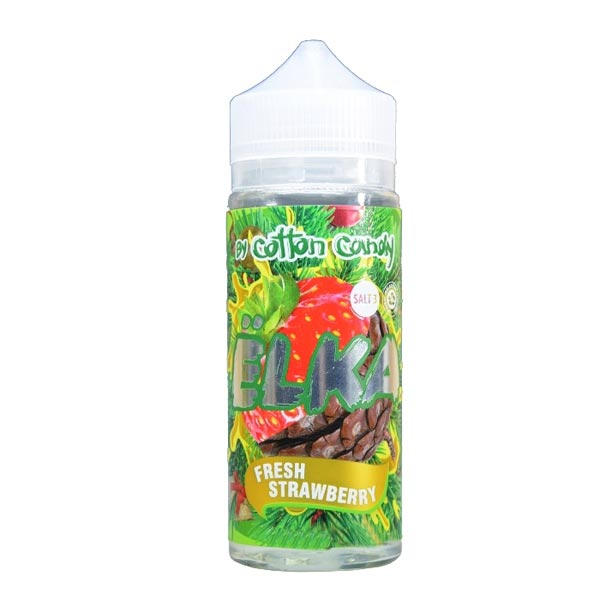 Жидкость Cotton Candy ЁLKA FRESH STRAWBERRY (Хвоя С Мятой И Клубникой) (120 мл, 0 мг/мл) в Екатеринбурге