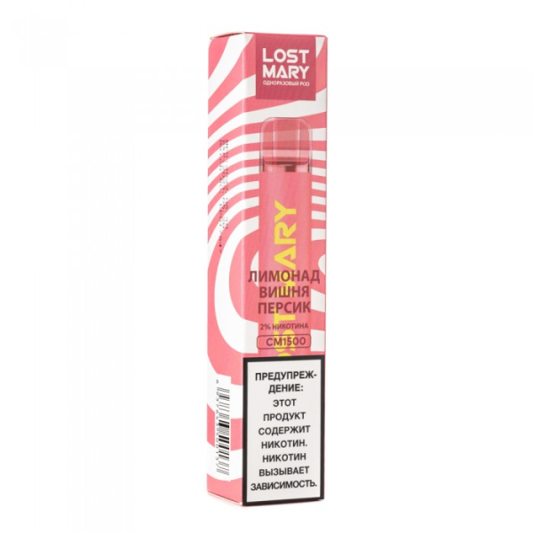 Lost Mary Cherry Peach Lemonade Лимонад вишня персик, 1500 тяг в Екатеринбурге