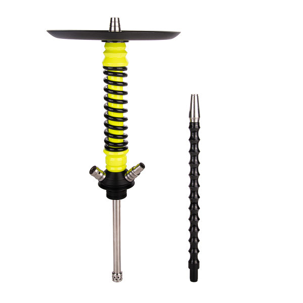 Кальян Mamay Customs Coilover Mini  Жёлтый Флюр Чёрный в Екатеринбурге