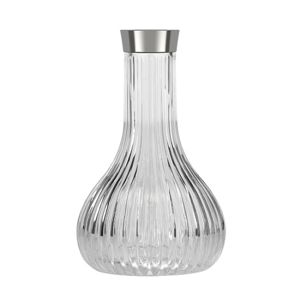 Колба Alpha Hookah Drop Twistlock На Резьбе Прозрачная  Silver в Екатеринбурге