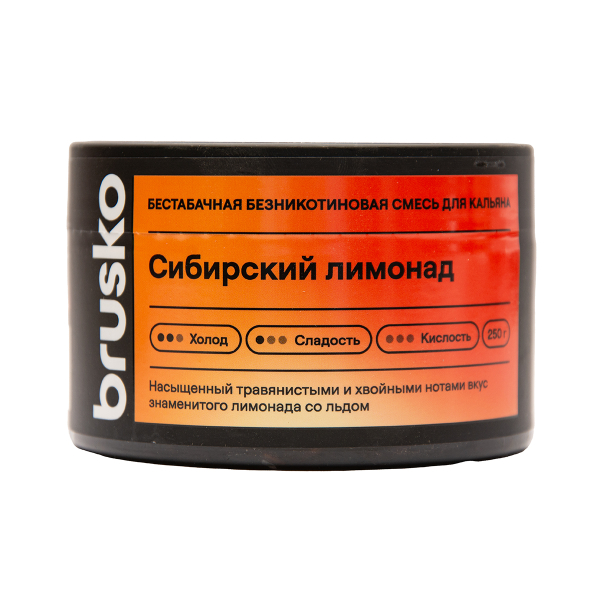 Бестабачная смесь Brusko Сибирский Лимонад 250 грамм в Екатеринбурге