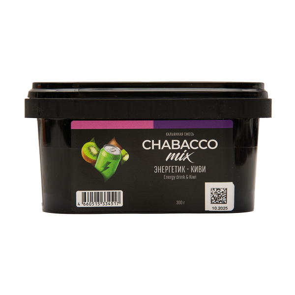 Бестабачная смесь Chabacco Mix Medium Energy Drink & Kiwi 200 грамм в Екатеринбурге
