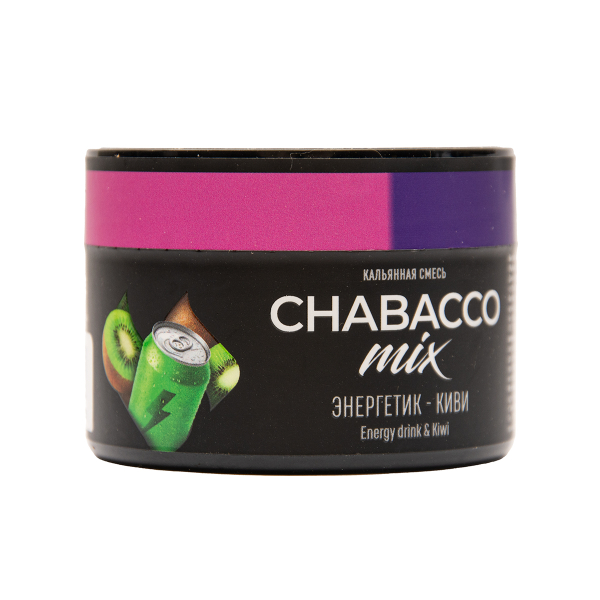 Бестабачная смесь Chabacco Medium Mix Energy Drink & Kiwi 40 грамм в Екатеринбурге