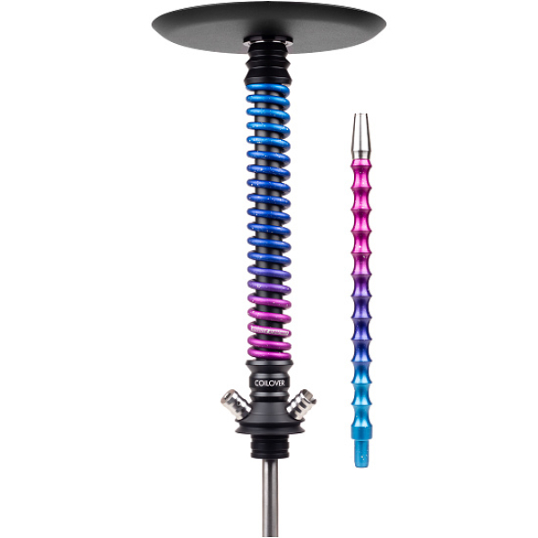 Кальян Mamay Customs Coilover Big Anod Черный Мат Blue Space в Екатеринбурге