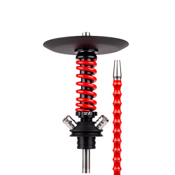 Кальян Mamay Customs Coilovers Micro Anod Черный Красный Глянец в Екатеринбурге