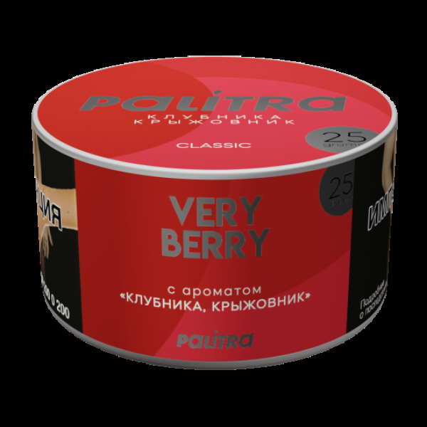 Табак Palitra Very Berry Клубника Крыжовник 25 грамм в Екатеринбурге