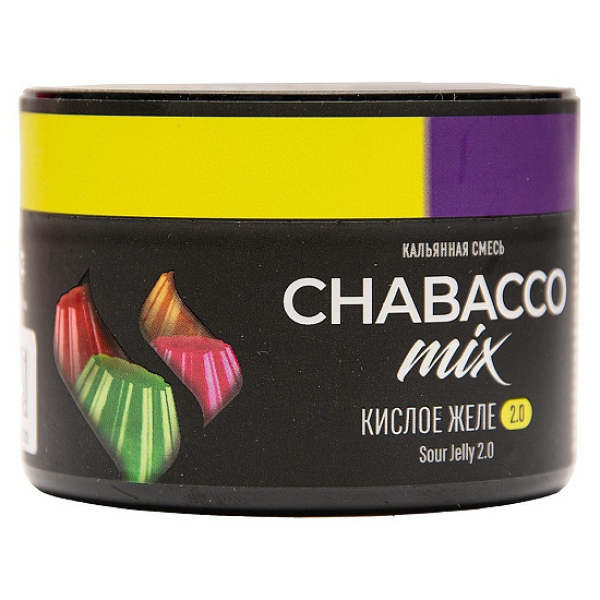 Бестабачная смесь Chabacco Mix Sour Jelly 2.0 Кислое Желе Medium 40 грамм в Екатеринбурге